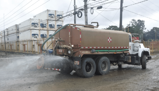 Dust emission control